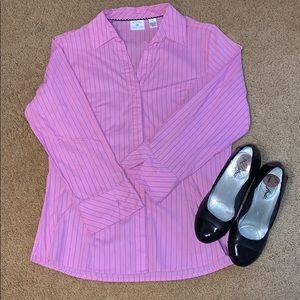 Blue and Pink Pin-Stripe Dress Shirt